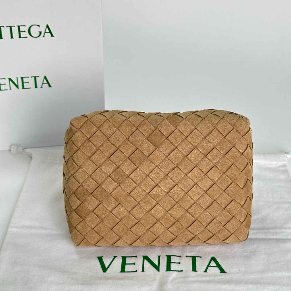 Soft Suede Parachute-Style Woven Bag