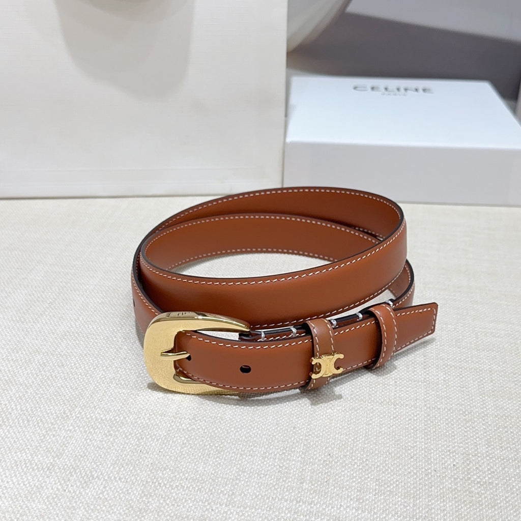 Double-Sided Leather Belt | 2.5cm