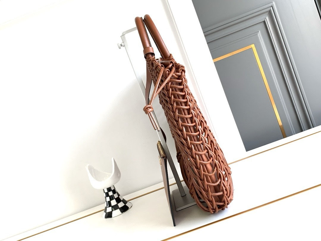 Garava Allknots Woven Leather Tote | 9902 MTX