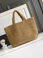Raffia Woven Tote Bag | Large | Premium Quality |