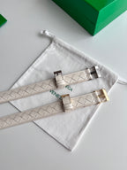 2.5 Women’s Handwoven Intreccio Leather Belt — New 2025