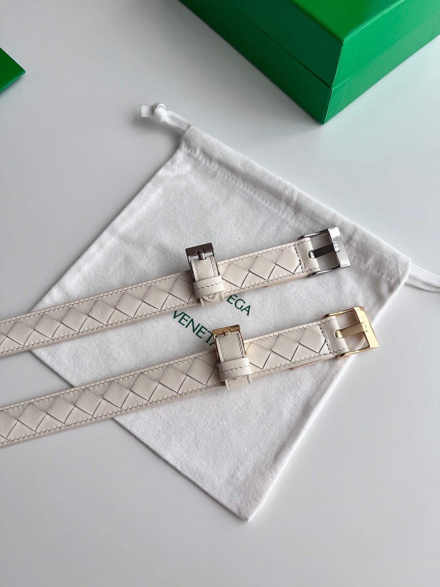 2.5 Women’s Handwoven Intreccio Leather Belt — New 2025