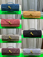 Frosted Leather Evening Handbag