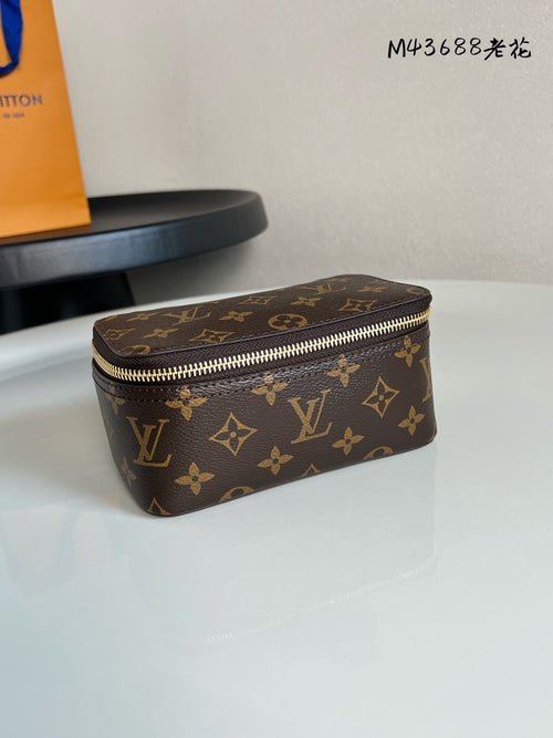 Monogram Canvas Jewelry Box | 3 Sizes | Premium Quality