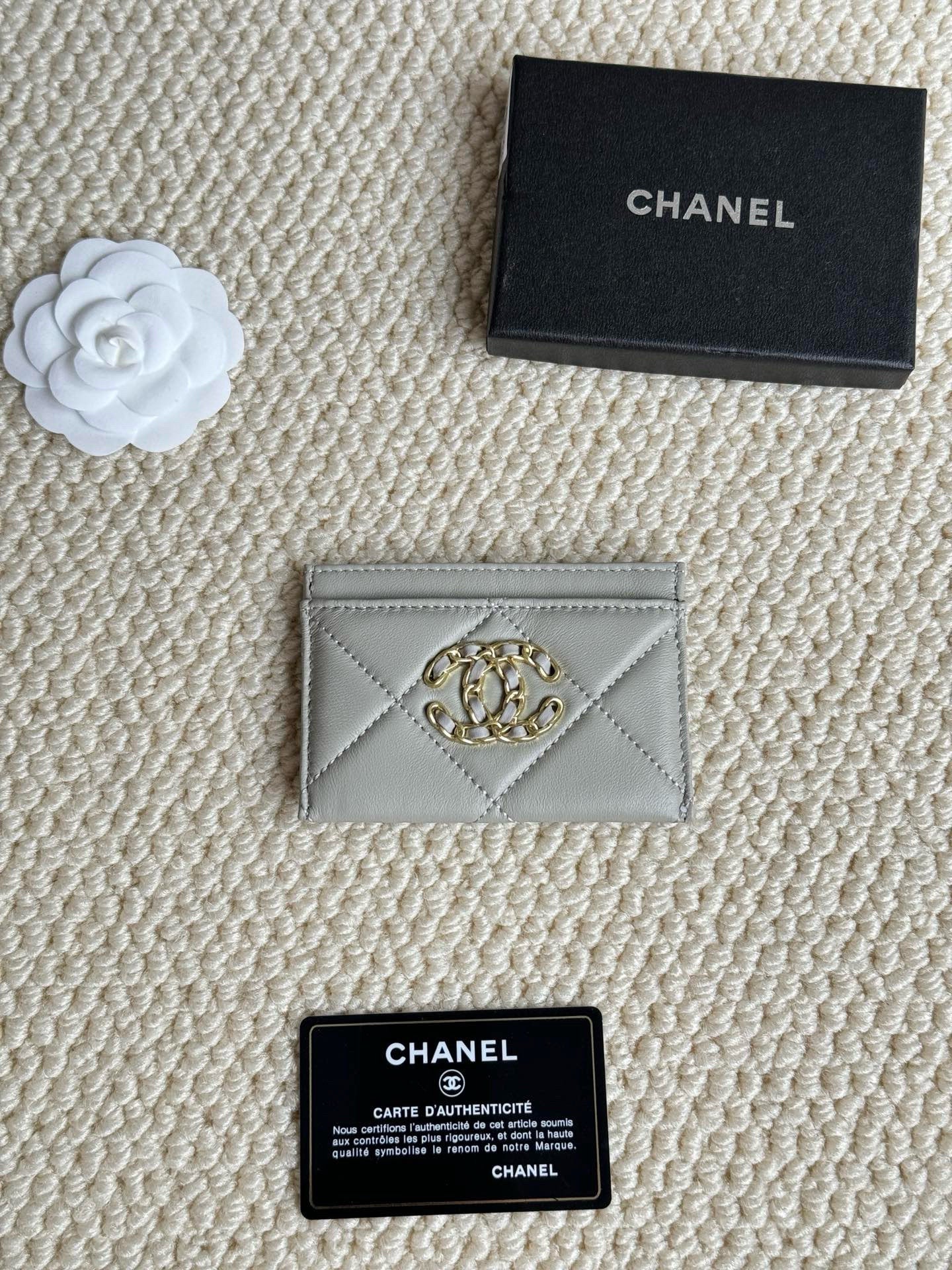 Quilted Lambskin Card Holder