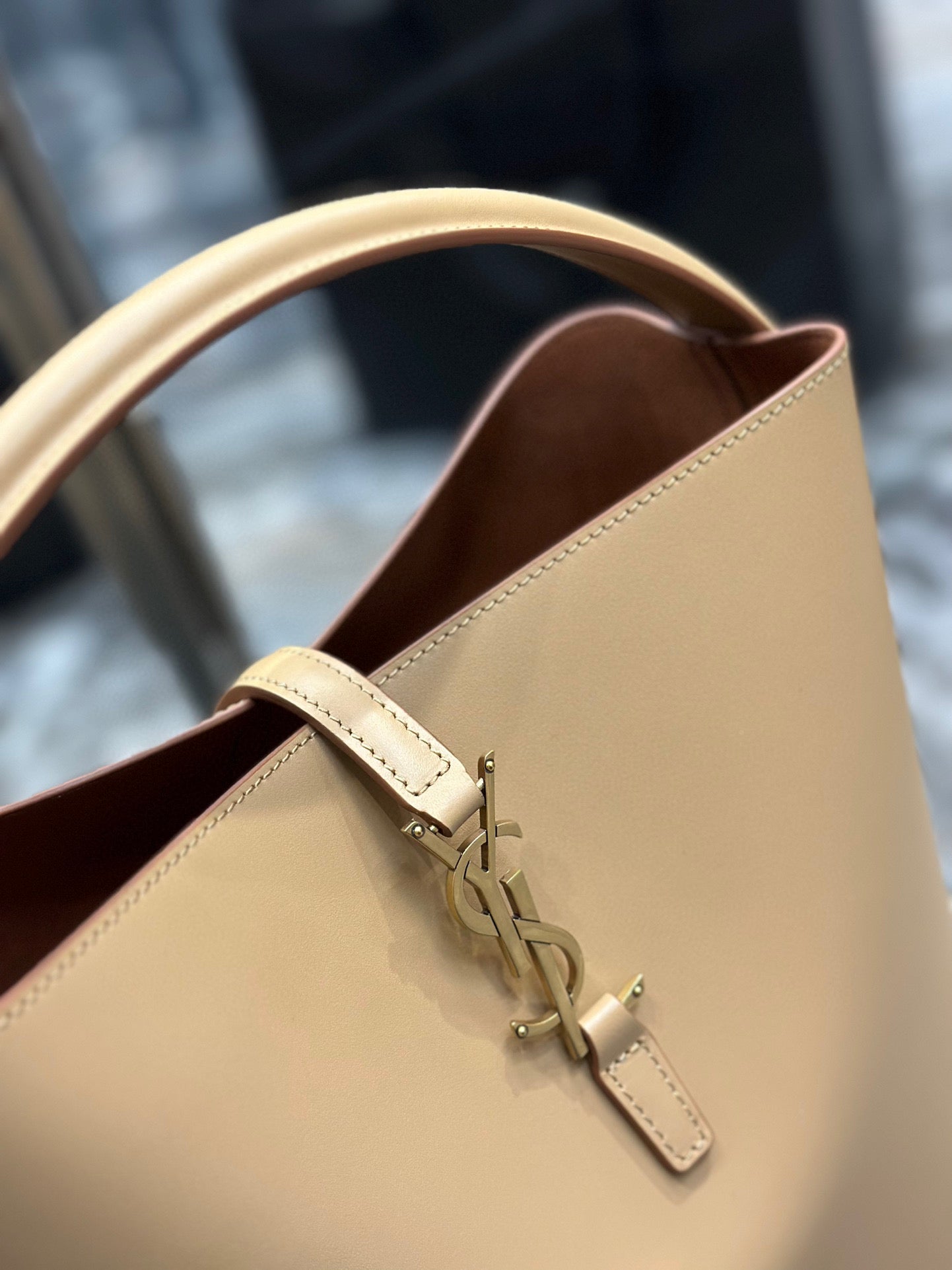 Y*S*L Bucket Bag in Original Italian Calfskin