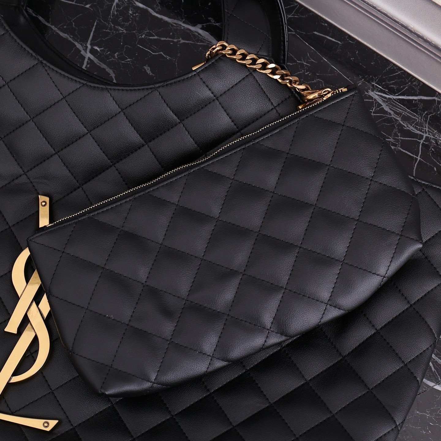 Quilted Oversized Tote Bag – Style 8019