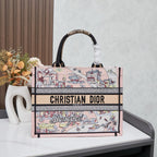 D Elegant Oversized Embroidered Tote Bag