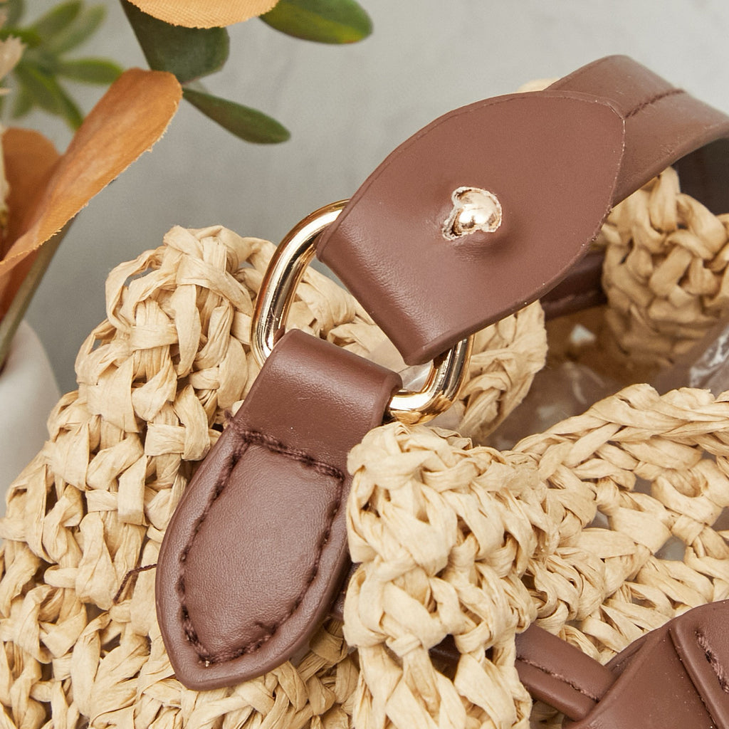 M. M Woven Bucket Bag