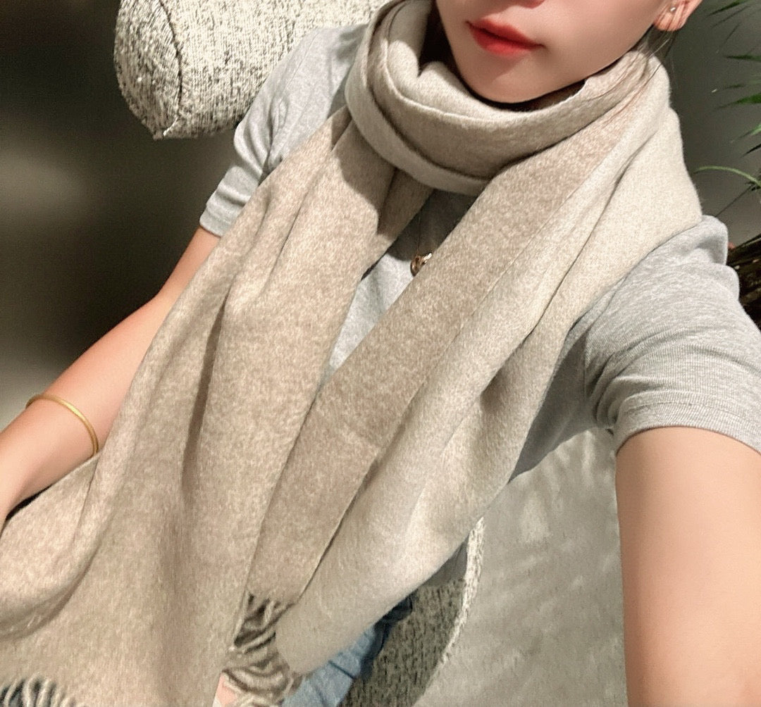 L*oe*w*e Double-Sided Cashmere Shawl