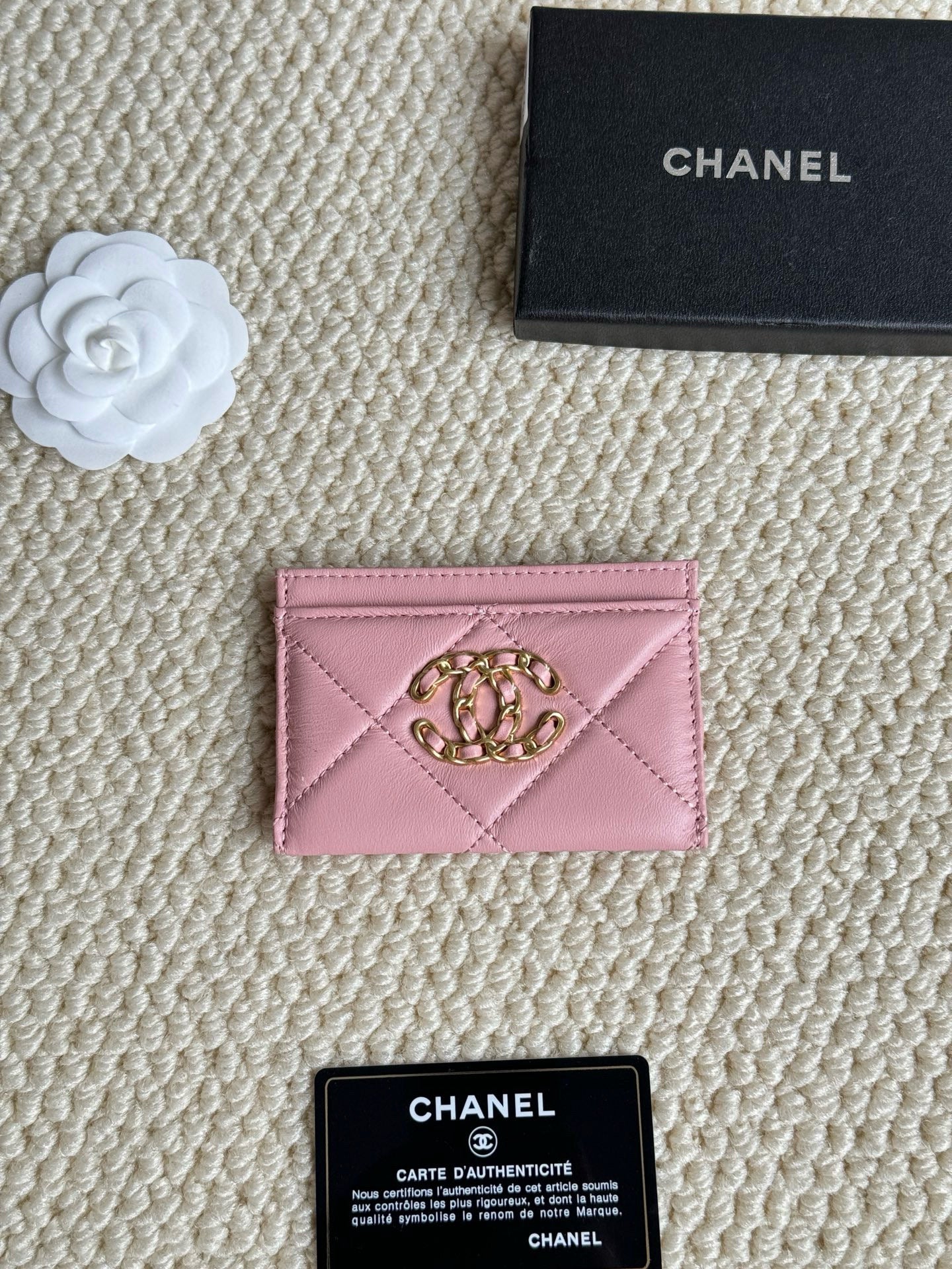 Quilted Lambskin Card Holder