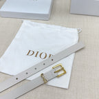 Slim Reversible Leather Waist Belt – 2.0cm