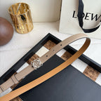 Anagram Buckle Leather Belt