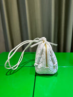Woven Leather Concert Pouch