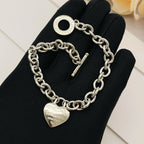 Heart Charm Bracelet | Silver | Brass | Artisan Collection