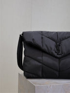 LouLou Puffer Lightweight Nylon Shoulder & Crossbody Bag – Unisex Style (Premium Quality )