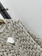 Open-Weave Sequin Cardigan