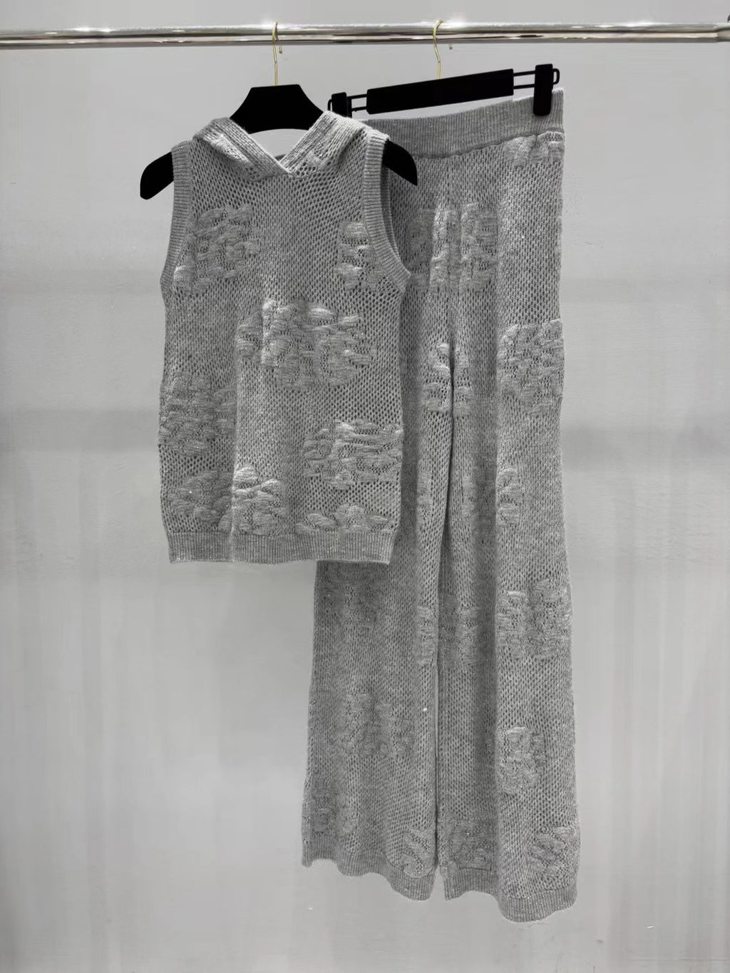 Open-Knit Floral Texture set