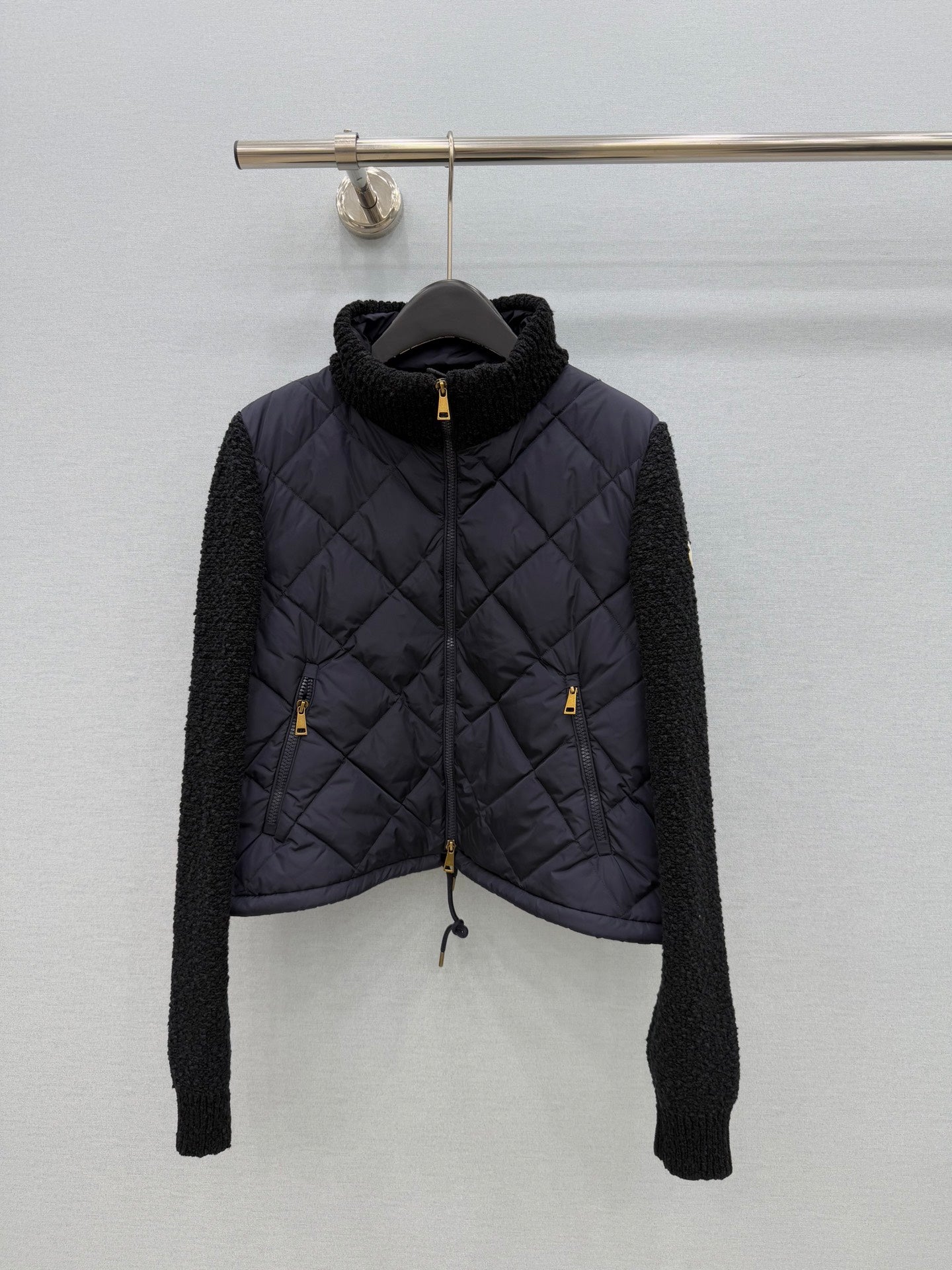 2026 AW Quilted Panel Knit Down Jacket