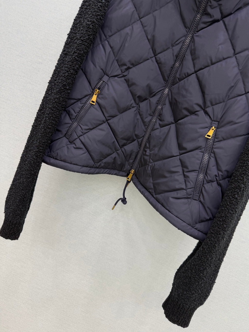 2026 AW Quilted Panel Knit Down Jacket