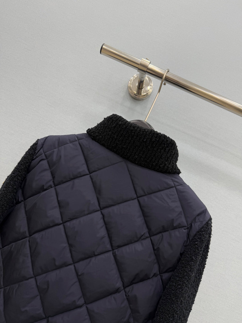 2026 AW Quilted Panel Knit Down Jacket
