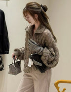 26 Early Autumn Open-Knit Sequin Zip Cardigan