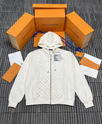 26FW Reflective Monogram Zip Hoodie