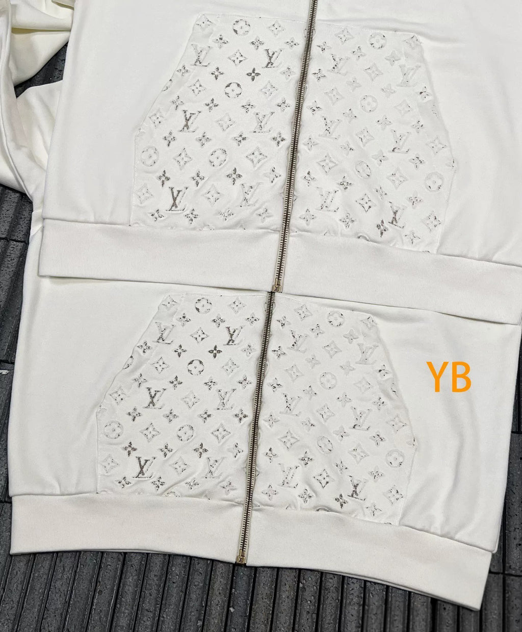 26FW Reflective Monogram Zip Hoodie