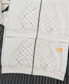 26FW Reflective Monogram Zip Hoodie