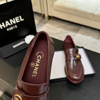 CNL Crystal Buckle Loafers