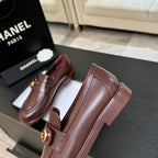 CNL Crystal Buckle Loafers