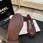 CNL Crystal Buckle Loafers