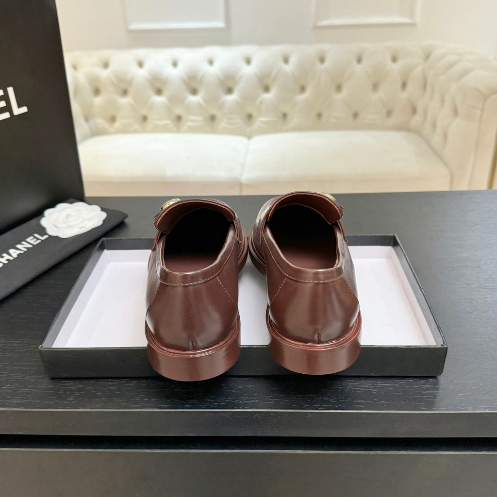 CNL Crystal Buckle Loafers