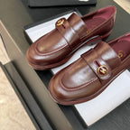 CNL Crystal Buckle Loafers