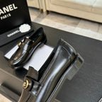 CNL Crystal Buckle Loafers