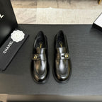 CNL Crystal Buckle Loafers