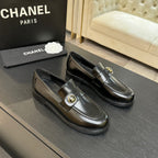 CNL Crystal Buckle Loafers