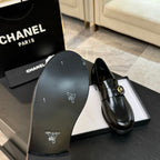 CNL Crystal Buckle Loafers