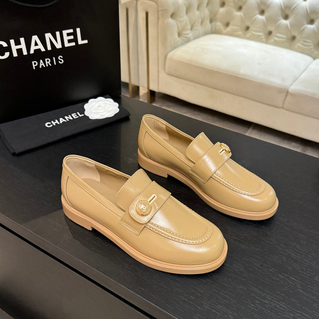 CNL Crystal Buckle Loafers