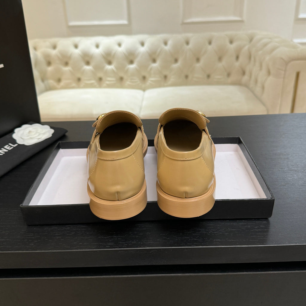 CNL Crystal Buckle Loafers
