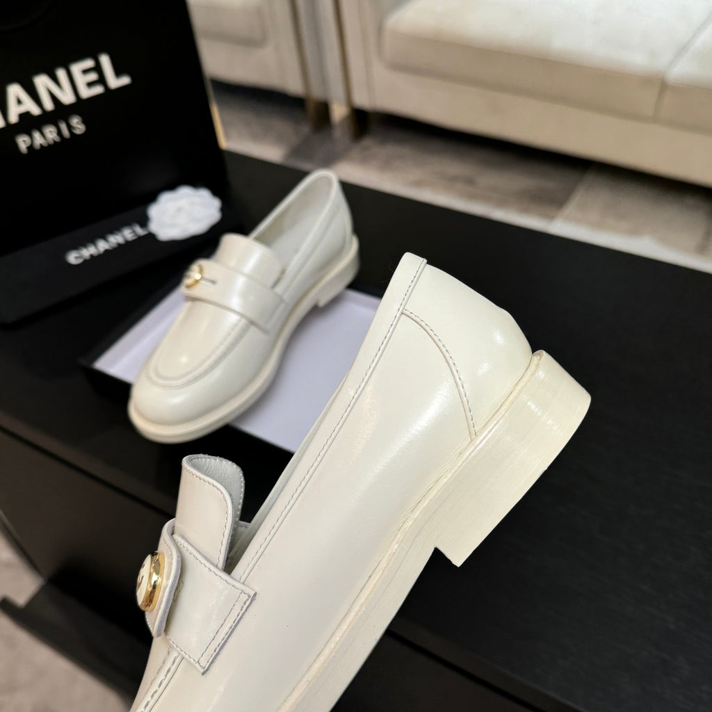 CNL Crystal Buckle Loafers