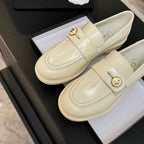 CNL Crystal Buckle Loafers