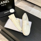 CNL Crystal Buckle Loafers