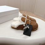PD Premium Shearling Platform Mules