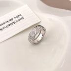 Hand-Set Diamond Quilted Ring – Timeless Coco-Inspired