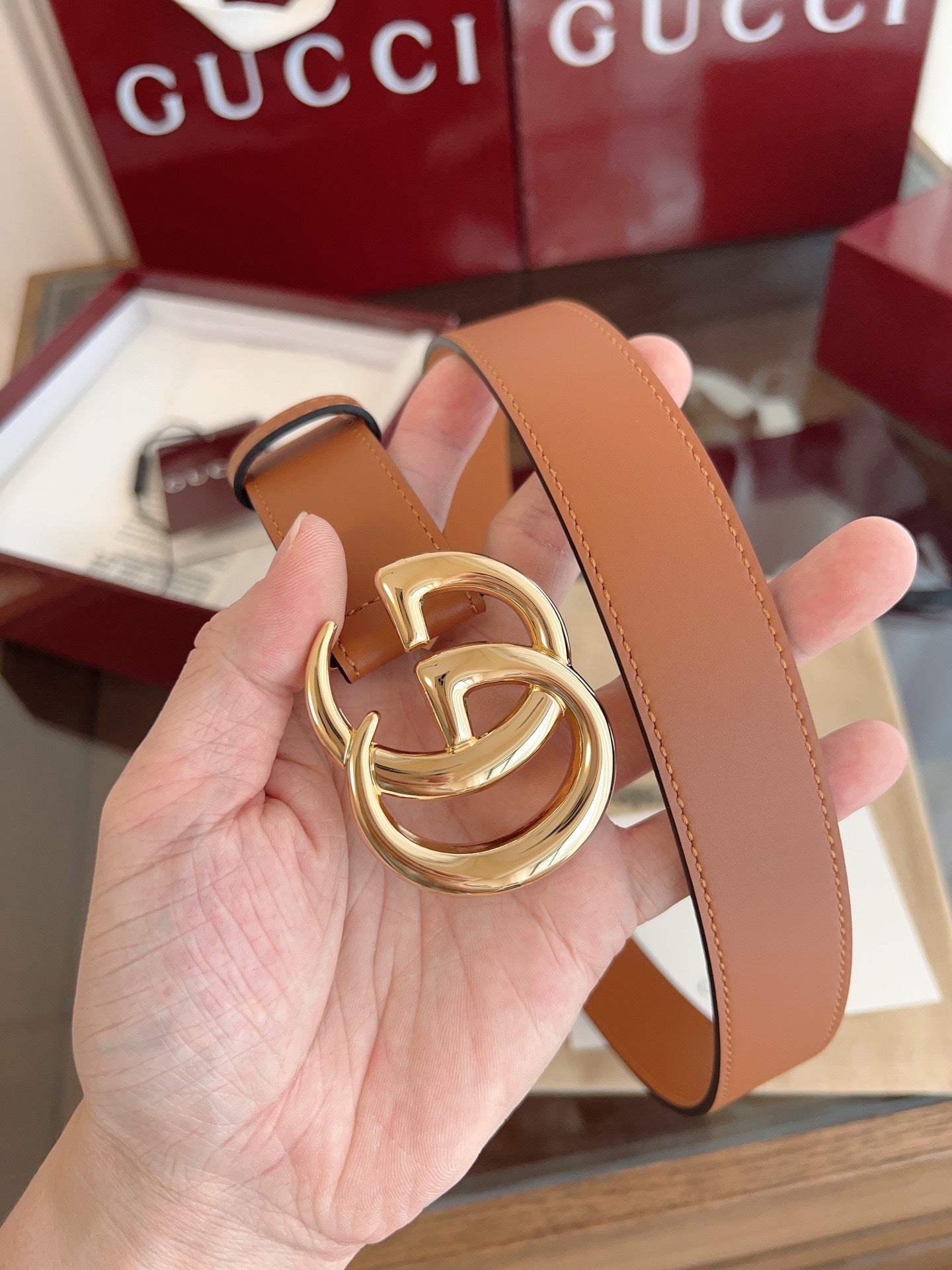 Luxury Top-Grain Leather Belt – Classic buckle