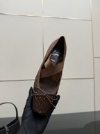 CL25WF – Rhinestone Bow Flat Ballerina