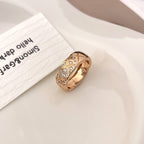 Hand-Set Diamond Quilted Ring – Timeless Coco-Inspired