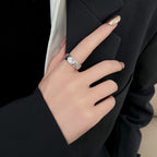 Hand-Set Diamond Quilted Ring – Timeless Coco-Inspired