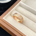 Hand-Set Diamond Quilted Ring – Timeless Coco-Inspired
